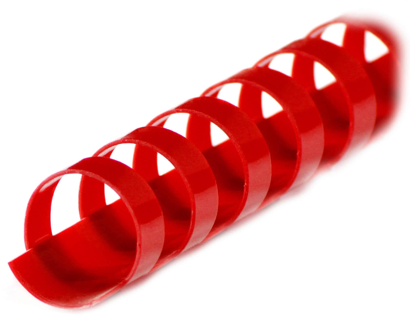 Plastikbinderücken für A4 mit 21 Ringen, Ø 14 mm, rot | Bestnr. BRP140-RO