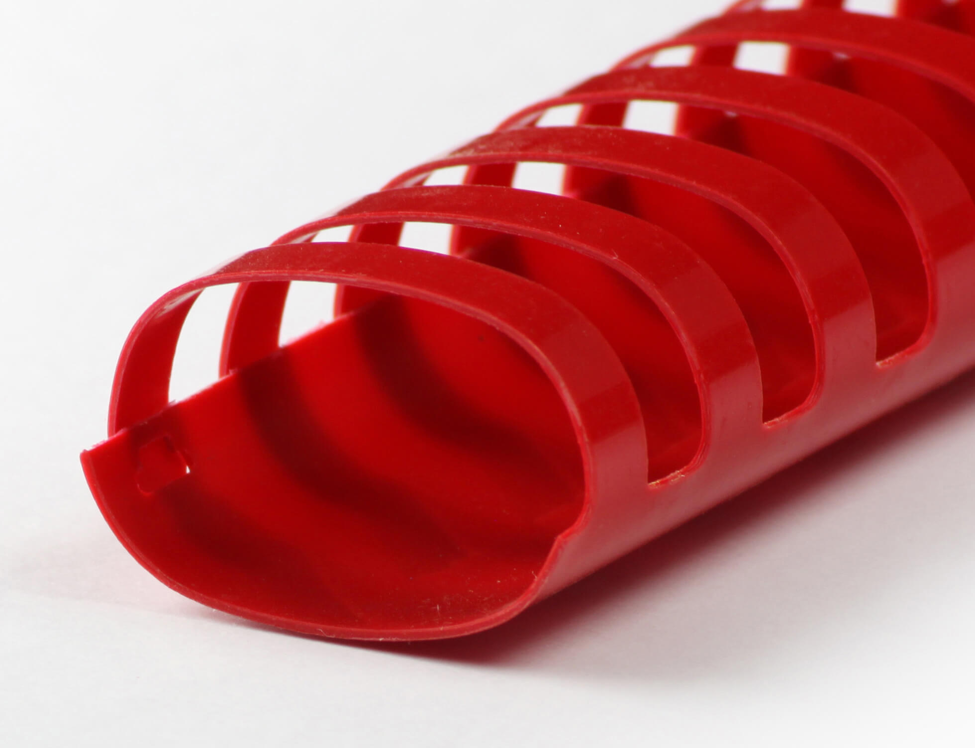 A4 Plastikbinderücken 21 Ringe Ø32mm, oval in rot | Bestnr. BRP320O-RO